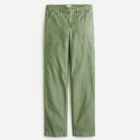 J.Crew: Garment-dyed Foundry Pant For Women green