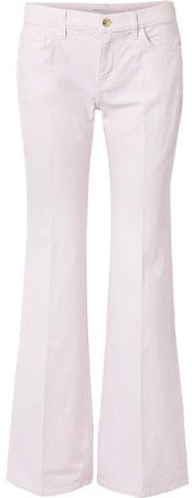The Wray High-rise Flared Jeans - Pastel pink