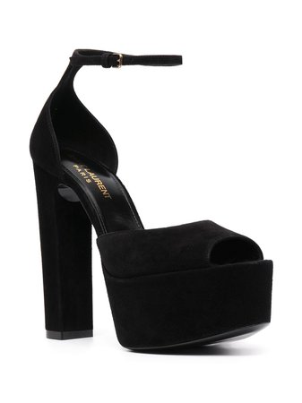 *clipped by @luci-her* black Saint Laurent Jodie platform heels