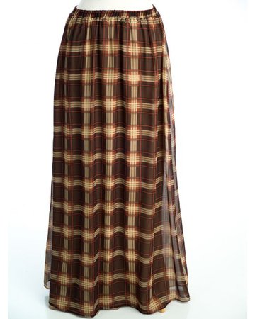 brown maxi skirt - Google Search