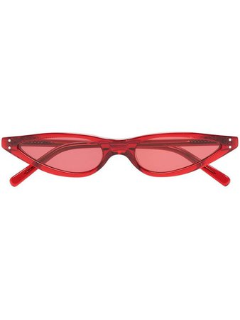 GEORGE KEBURIA red Cat Eye Sunglasses