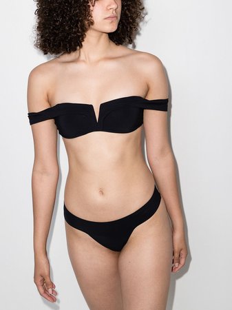 Alexandra Miro Lola off-shoulder bikini top - FARFETCH