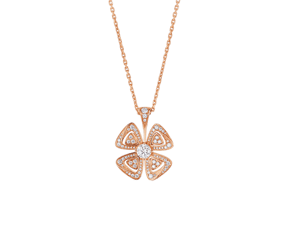 Fiorever Rose gold Necklace 355885 | Bvlgari
