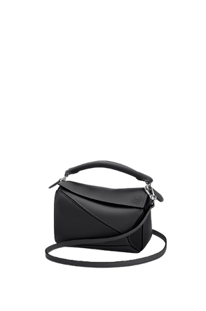 Loewe - Mini Puzzle bag in Black classic calfskin