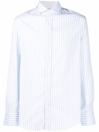 Brunello Cucinelli striped long-sleeved shirt - FARFETCH