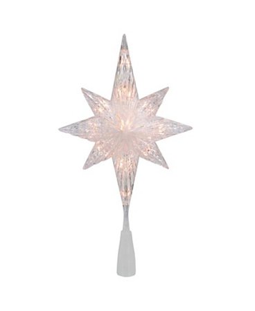 Northlight Lighted Gold Tone Frosted Star Of Bethlehem with Scrolling Christmas Tree Topper & Reviews - Shop All Holiday - Home - Macy's