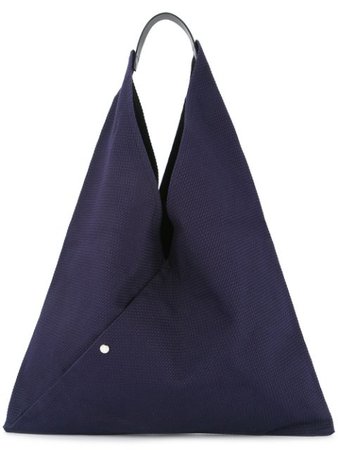 Shop blue & black Cabas triangle shaped tote with Express Delivery - Farfetch