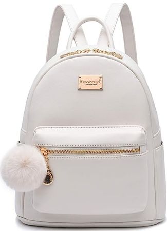 white mini backpack