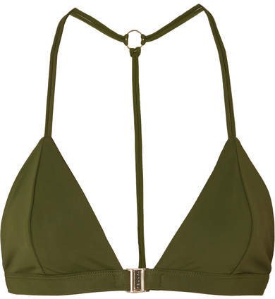 Fella - Louis Halterneck Bikini Top - Army green