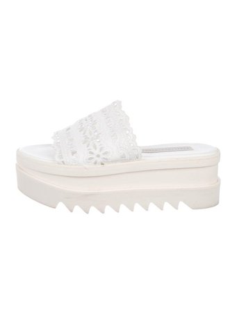 Stella McCartney Embroidered Platform Sandals - Shoes - STL88090 | The RealReal