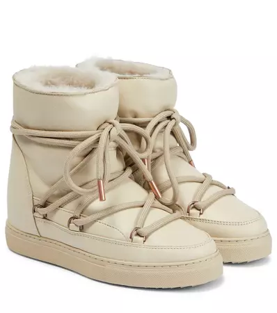 Inuikii - Classic Wedge leather snow boots | Mytheresa