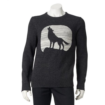 Men's Urban Pipeline™ Howling Wolf Sweater