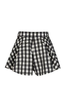 ALAÏA Gingham A-Line Shorts