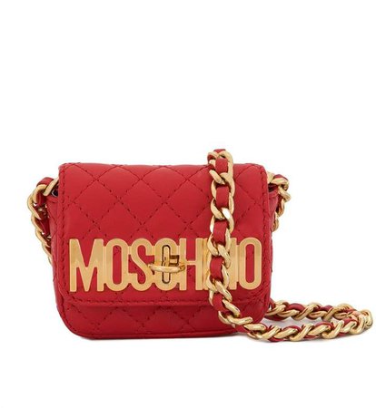 Moschino Pre Owned Mini Lettering Logo Crossbody Bag