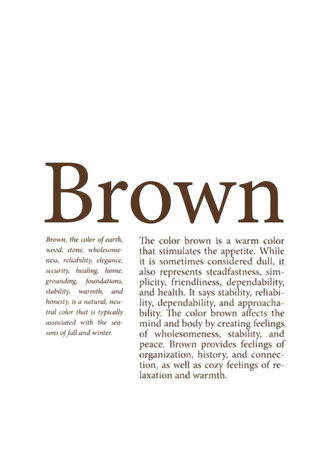Brown Text Paragraph