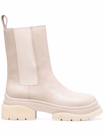 Shop ASH Storm chunky leather Chelsea boots with Express Delivery - FARFETCH