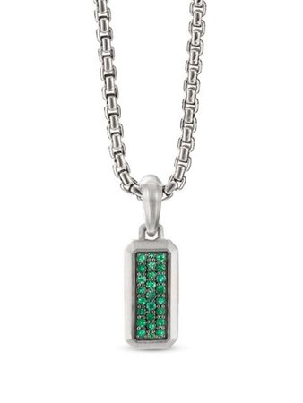 David Yurman x Ramadan Emerald Pavé Amulet Necklace - Farfetch