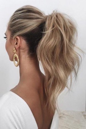 Blonde ponytail