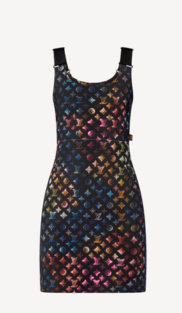 Louis Vuitton-NEON MAHINA MONOGRAM FITTED DRESS $2,490.00