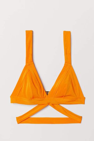 Triangle Bikini Top - Orange