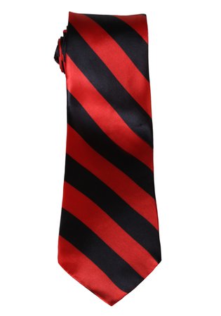 red and black neck tie