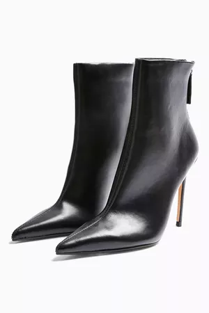 EDA Point Boots in Black | Topshop