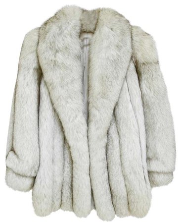 Dior Blue Christian Fox Short Fur Coat Size 10 (M) - Tradesy