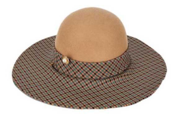 felt plaid hat