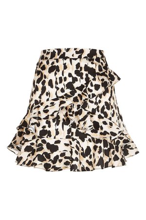 Leopard print mini skirt | River Island