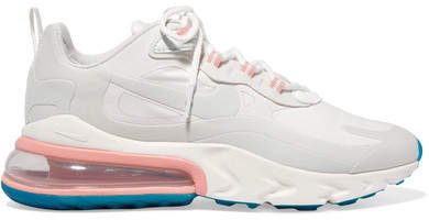 Air Max 270 React Neoprene And Faux Leather Sneakers - White