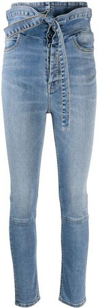 ultra-high waisted skinny jeans