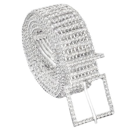 8 Row Diamante Diamond Women Waist Chain Charm Belt in Silver Size Fits All | eBay