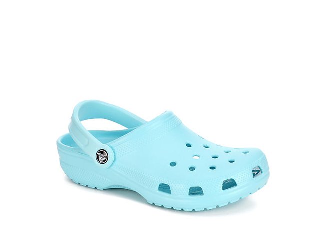 blue aqua crocs