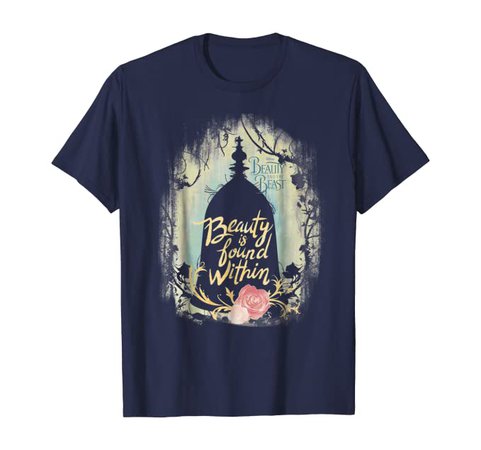 Amazon.com: Disney Beauty And The Beast Is Found Within Graphic T-Shirt: Clothing