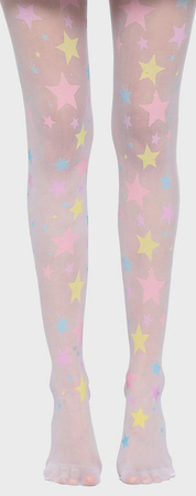 pastel star tights