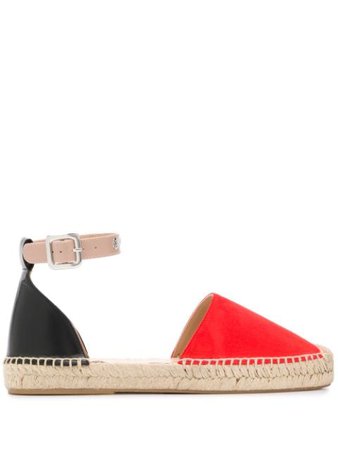 Mulberry Two-Tone Espadrilles MB34080A11034 Red | Farfetch
