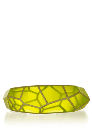 ISHARYA LOUVRE Neon Yellow Resin Cuff Bracelet – PRET-A-BEAUTE.COM