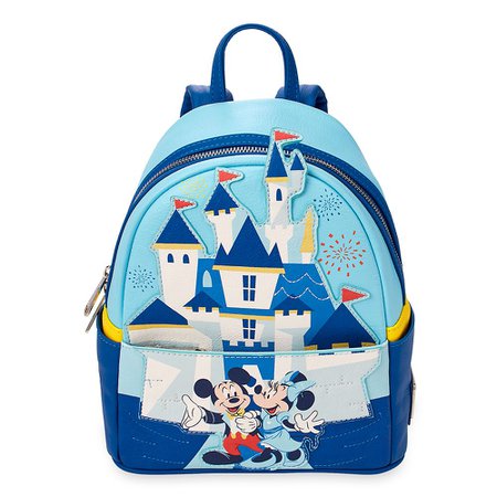 Mickey and Minnie Mouse Mini Backpack by Loungefly – Disneyland 65th Anniversary | shopDisney