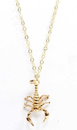 gold scorpion necklace