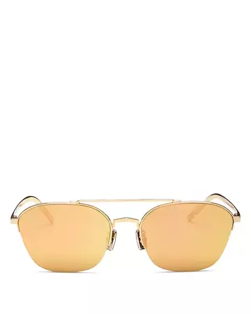Givenchy 57mm Brow Bar Aviator Sunglasses