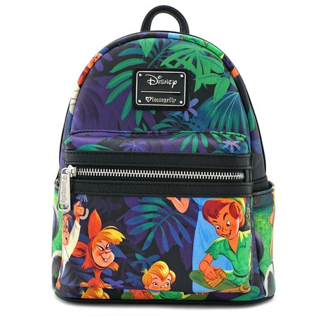 Loungefly x Peter Pan Scenes Print Faux Leather Mini Backpack - Backpacks - Bags