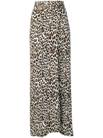 Andamane Amber Leopard Print Maxi Skirt
