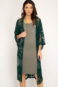 emerald green lace duster - Google Search