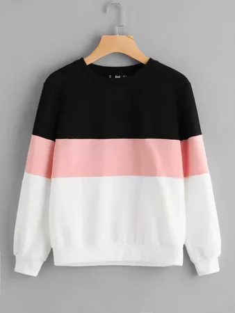 Cut And Sew Pullover | SHEIN USA
