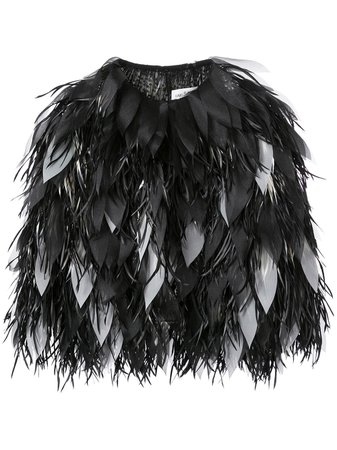 Isabel Sanchis Dipped Feather Organza Petal Jacket - Farfetch