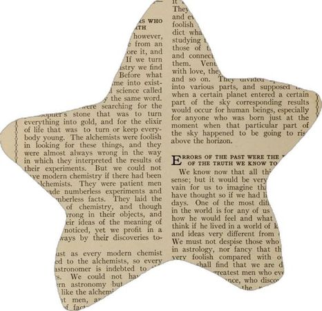 star shaped paper scrapbook cutout filler