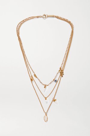 Gold Gold-tone and bone necklace | Isabel Marant | NET-A-PORTER