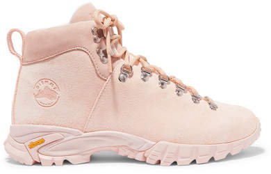 Maser Lt. Hiker Suede Ankle Boots - Pastel pink