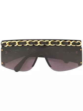 Chanel Vintage Chanel Vintage CC logos chain sunglasses $1,458 - Shop VINTAGE Online - Fast Delivery, Price