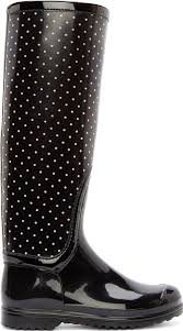 black polka dot rain boots kids - Google Search